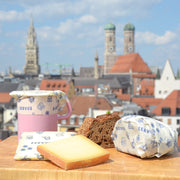 Speisekleid Bienenwachstücher mit Blick auf München